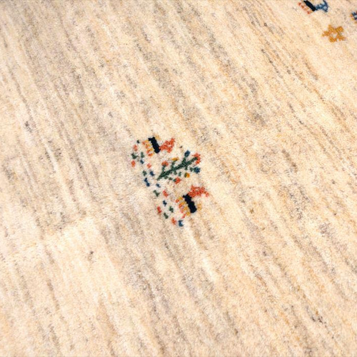 完売】ペルシャ ギャッベ リビング 198x150cm アイボリー 生命の木