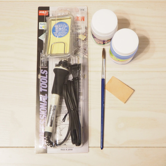 ＜galasha>ーステンドグラスのリース作りキット&お道具セット 3枚目の画像