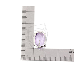 ERG-2029-R [2 件] 圓形玻璃耳環，圓形玻璃耳釘 第5張的照片