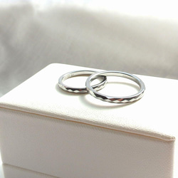 *＊贅沢な輝きのマリッジリング＊* ペアリング 結婚指輪 記念日 ブライダルケース付き【2本ペア】 4枚目の画像
