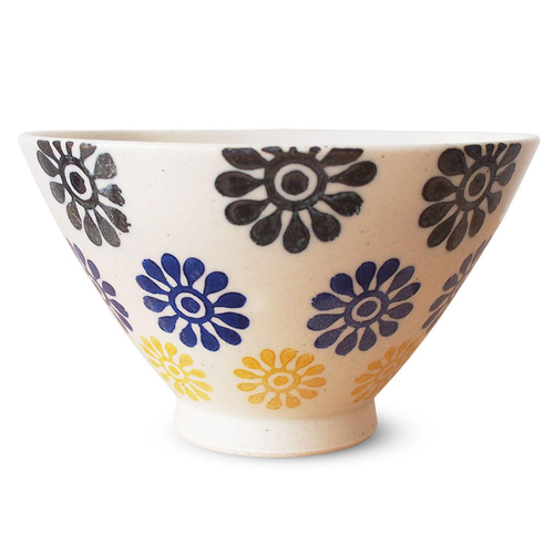 波佐見焼 茶碗 大 12.6cm 日本製 花 小紋 370385 茶碗・めし碗