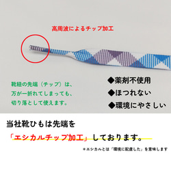 【送料無料】【リニューアル】花柄くつひも8種類：シューレース：幅１０mm長さ１17cm：既靴紐 6枚目の画像