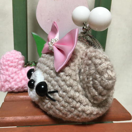 がま口❤️編みぐるみ❤️くまさん がま口 そのちゃん 通販 13682508