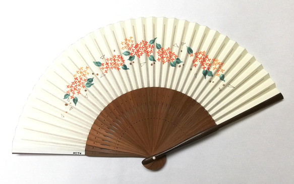 激安ブランド 本体価格10%OFF】Gardens<Orange osmathus triangle 金木犀 絵画