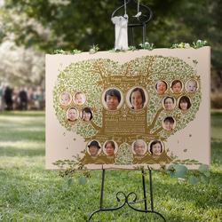 【50%OFF】木になった家系図ポスター：ウェディング ♡ ウェルカムボード 結婚式 1枚目の画像