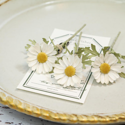 布花 一本マーガレット ブローチ80 ブローチ ao. 通販 13683346