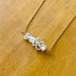 14kgf  NYハーキマーダイヤモンドのネックレス Dream Crystal 2枚目の画像