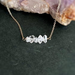 14kgf  NYハーキマーダイヤモンドのネックレス Dream Crystal 13枚目の画像