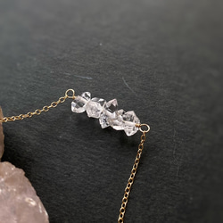 14kgf  NYハーキマーダイヤモンドのネックレス Dream Crystal 15枚目の画像