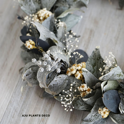 Gray Green Wreath  26cm 4枚目の画像