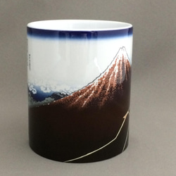 葛飾北斎 冨嶽三十六景 山下白雨 黒富士 マグカップ 2枚目の画像