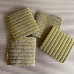 畳コースター製作用　ミニゴザ　4枚組 1枚目の画像