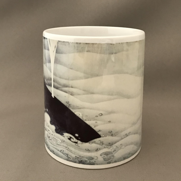 伊藤若冲 象と鯨屏風図 マグカップ2個セット 3枚目の画像