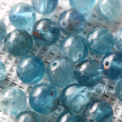 天然石✿レア！ガーネットインカイヤナイト ラウンド約6.7～7.1mm前後