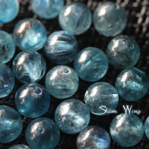 天然石✿レア！ガーネットインカイヤナイト ラウンド約6.7～7.1mm前後