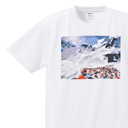 THE ぐじゃぐじゃ NORTH FACE / Supreme 氷河プリントTシャツ