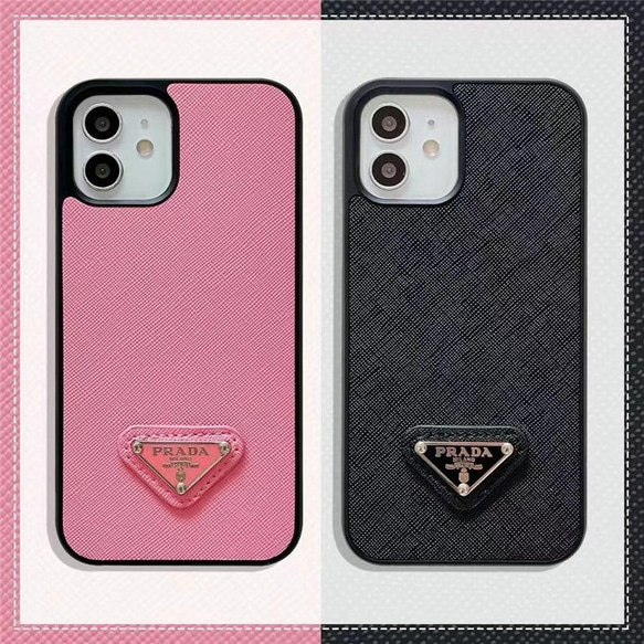 PRADA iPhone13pro用ケース プラダ風 iphone13pro/13promax レザーケース 耐衝撃 アイフォン