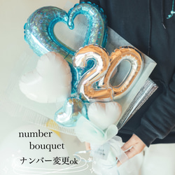 バルーンブーケ ♡ライトブルー♡お誕生日 成人式 753 推し活 その他