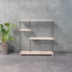 wood iron shelf 620*600*225〈ナチュラル色〉【送料無料】 2枚目の画像