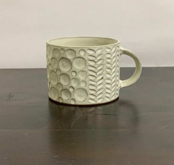 手作り藍釉マグカップ 萩焼(伝統的工芸品)マグカップ小藍釉端反
