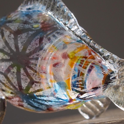 送料無料】ガラスのこいのぼり【麻の葉】coloful 五月人形・こいのぼり