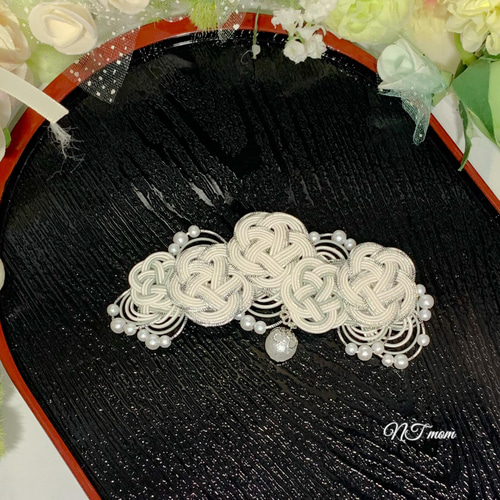 No.139 水引バレッタ ハンドメイド 髪飾り 水引HANA髪飾り(バレッタ)｜ありがとねっと｜千葉県特産物ネットショップ