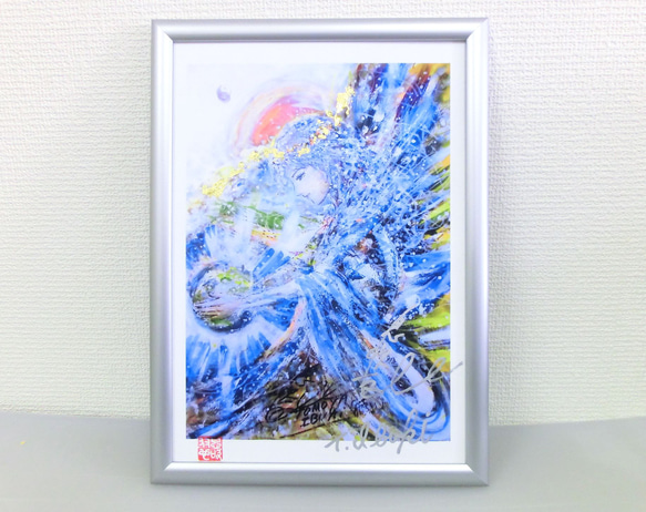 ゆ*き様 ウィッシュミーメル アート　原画レプリカ　直筆サイン入り フレーム　額 ゆ*き様 ウィッシュミーメル アート 原画レプリカ 直筆サイン