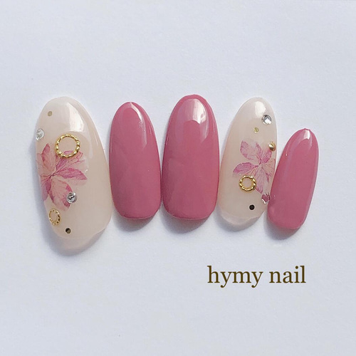 ネイルチップ 付け爪 桜ネイル 入学式 卒業式 お花ネイル ネイル