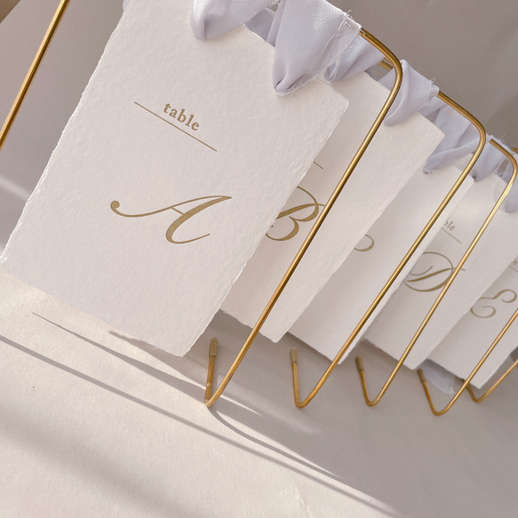 テーブルナンバー、Groom,Brideカード コッパースタンド付き まとめて 