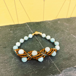 (HK$300)Twisted Magnesite Bracelet 第1張的照片