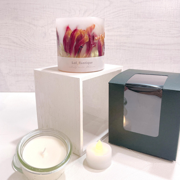 Botanical flower candle(チューリップ) ティーライトキャンドル付き 全品送料無料 7枚目の画像