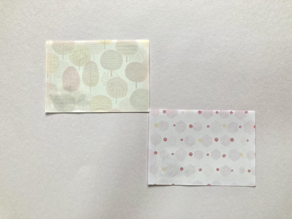 紙刺繍〜お花とモンステラのカード〜① 2枚目の画像