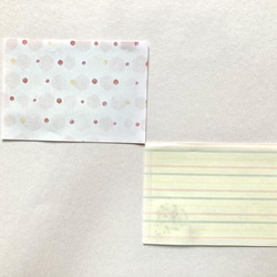 紙刺繍〜お花とモンステラのカード〜③ 2枚目の画像