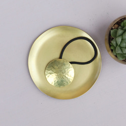 満月ヘアゴム　[ 真鍮素地 ] 2枚目の画像