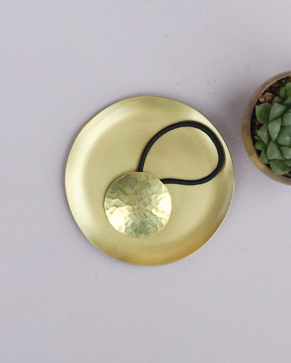 満月ヘアゴム　[ 真鍮素地 ] 2枚目の画像