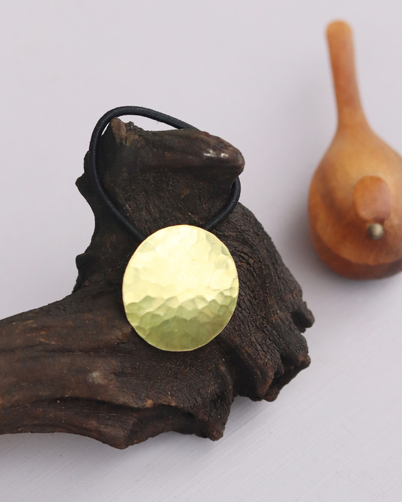 満月ヘアゴム　[ 真鍮素地 ] 6枚目の画像