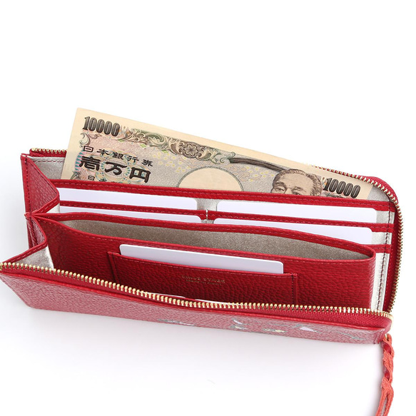 L字長財布   猫のお散歩 9枚目の画像