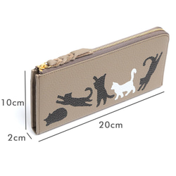 L字長財布   猫のお散歩 11枚目の画像