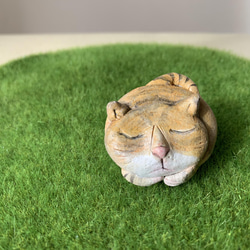 猫のブローチ　キジトラ 1枚目の画像