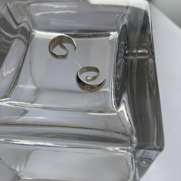 nonoji earring【silver925】　シンプル　華奢　シルバー　シルバー925 イヤリング　イヤーカフ 15枚目の画像