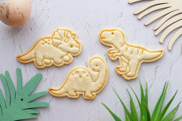 ブラキオサウルス（スタンプ付き）クッキー型・クッキーカッター 2枚目の画像