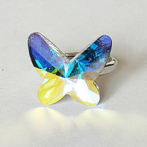 SWAROVSKI スワロフスキー クリスタル オーロラ バタフライ