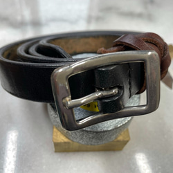 CBNｰSLBG20〈BK〉】レザーベルト〈サイズ「80」〉 おしゃれ 人気 真鍮