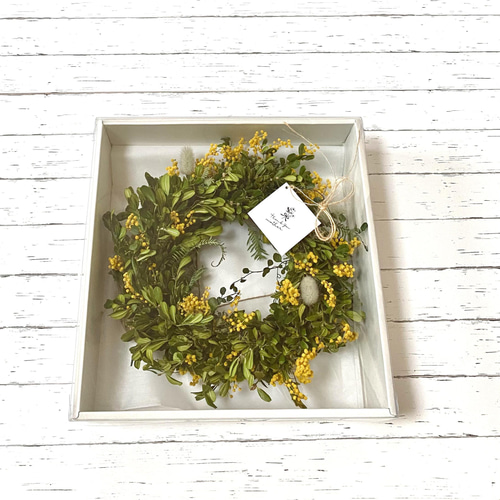 ドライミモザのフライングリース リース irodori0012 通販 13687637