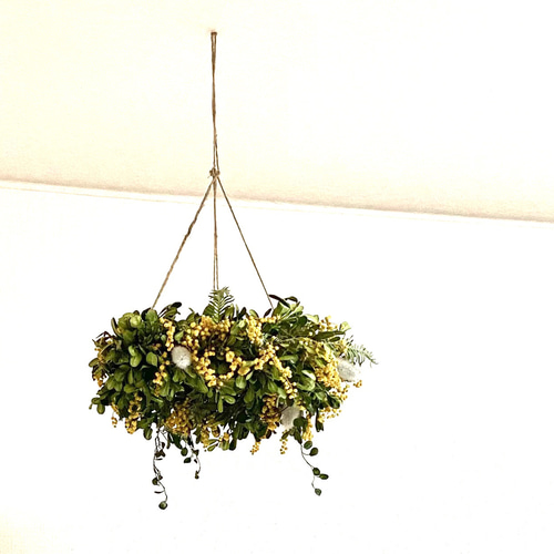 ドライミモザのフライングリース リース irodori0012 通販 13687637