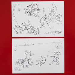 ポストカード　「鳥獣戯画」（5枚セット） 2枚目の画像