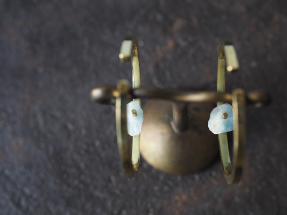 hemimorphite brass earcuff (tabirako) 11枚目の画像