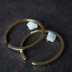 hemimorphite brass earcuff (tabirako) 6枚目の画像