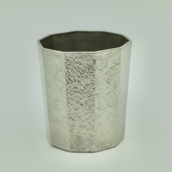 錫製　コップ(十面） 1枚目の画像