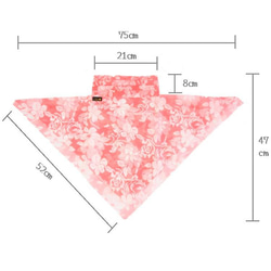 【お値下げしました】スカーフマスク 布製 シフォン 日焼け防止 おしゃれ 普段 大人 PM139-158 12枚目の画像